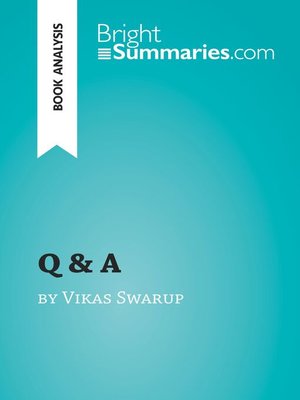 cover image of Q & a by Vikas Swarup (Book Analysis)